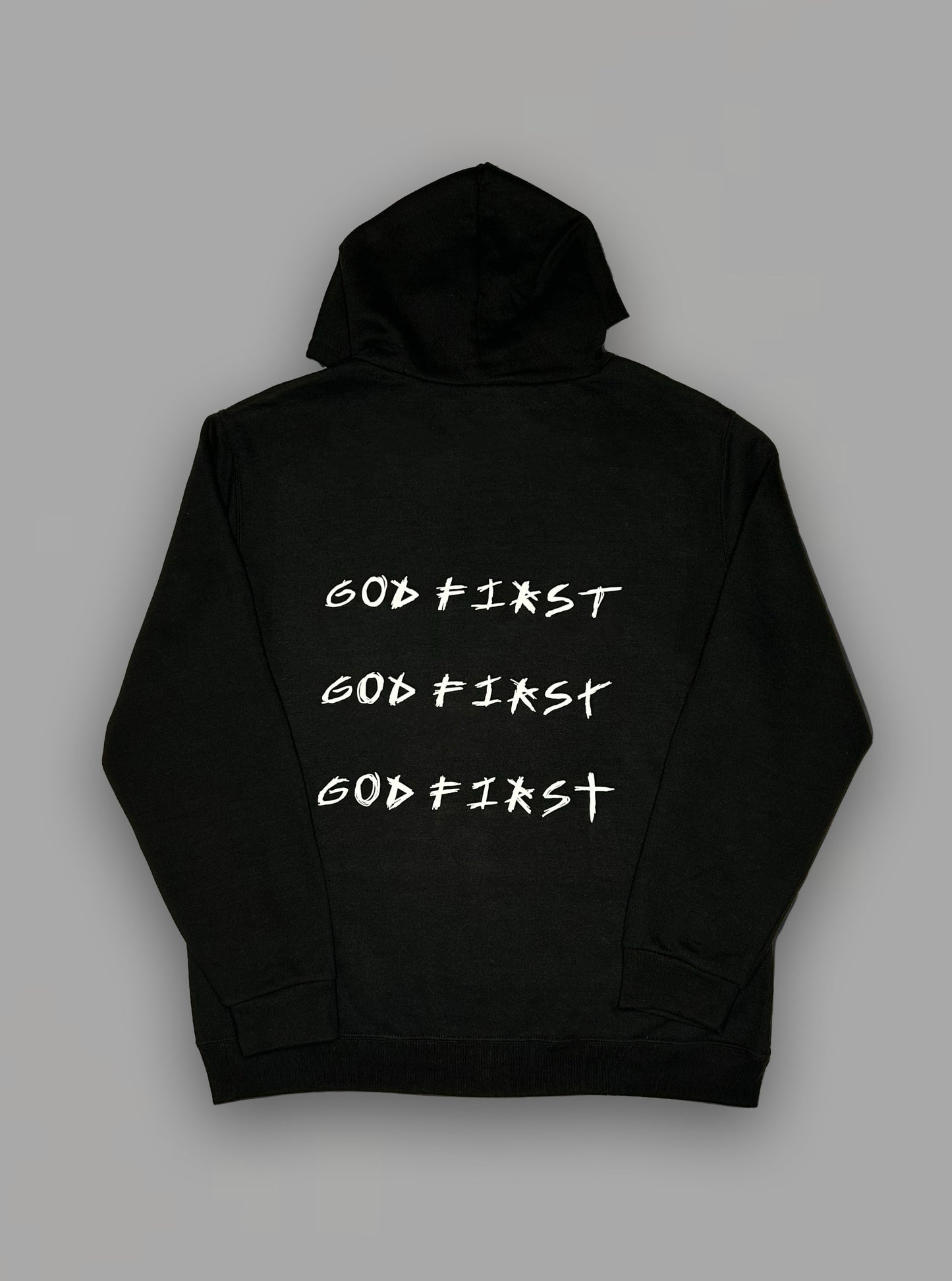 GOD FIRST Black Hoodie